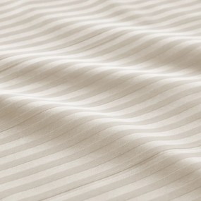 Dekbedovertrek in katoensatijn, Opale gestreept