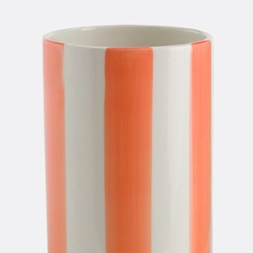 Gestreepte vaas van keramiek, H18 cm, Jaoma