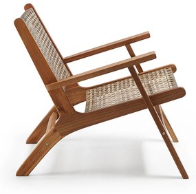 Kave Home Grignoon Houten Fauteuil Met Riet