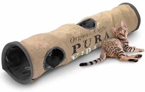 D&D Kattentunnel Pura Vida 25x120 cm bruin en antraciet 434/436455