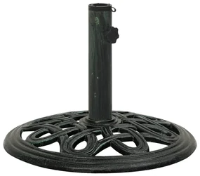vidaXL Parasolvoet 40x40x32 cm gietijzer groen