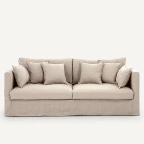 Bank 3-, 4- of 5-zits, in gekreukt linnen, Neo Kinkajou