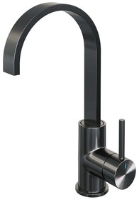 Brauer Gunmetal Edition ColdStart wastafelkraan met draaibare platte uitloop model A gunmetal geborsteld PVD