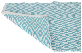 Differnz Brighton badmat 50x80cm blauw wit