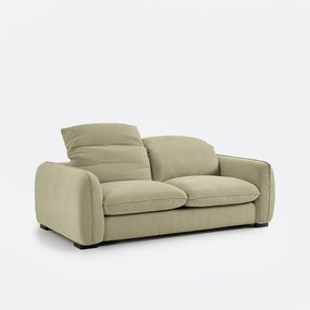 3-zits slaapbank in gemêleerd polyester, met hoofdsteunen, ISLA
