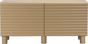 Mat Dressoir Met Strepen Zandkleur 150 Cm - 150x40x75cm.
