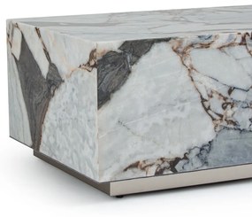 Marmeren kubusvormige salontafel, Alcana