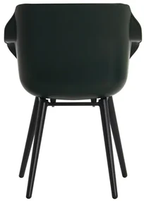 Hartman Sophie Studio dining armstoel - Night Green - Alu poot