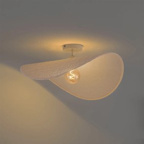 Japandi plafondlamp beige organisch 65cm - Hat