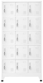 vidaXL Lockerkast 90x40x180 cm staal lichtgrijs