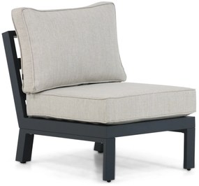 Hoek loungeset 6 personen Aluminium/Polywood (teakfinish) Grijs  Lifestyle Garden Furniture Bilbao