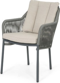 Tuinstoel Rope Grijs-antraciet De Laan Marbella