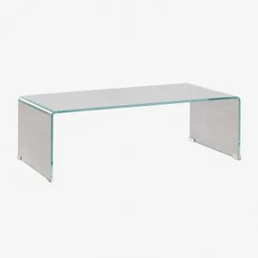 Rectangulaire Salontafel 110x55 Cm In Gehard Glas Crhis Transparant - Sklum