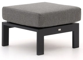 Voetenbank tuin | Bellagio  Musone | Aluminium | Zwart | 61x62cm | Kees Smit Tuinmeubelen