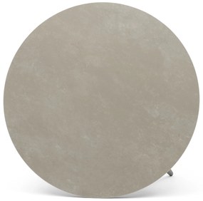 Dining Tuintafel rond 120 cm rond Aluminium Grijs Vienna