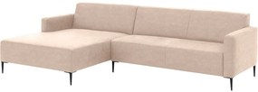 Goossens Bank Key West beige, micro leer, 3-zits, modern design