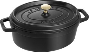 Staub La Cocotte Cocotte 31 cm / 5,5 l, Ovaal, Zwart - La Cocotte - Staub