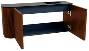 Mondiaz Joya 90cm toiletmeubel ronding links ruby met wastafel faye rechts zonder kraangat urban