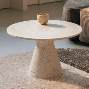 Zuiver Victoria Recycled Terrazzo Bijzettafel Large - 50 X 50cm.