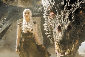 Kunstafdruk Game of Thrones - Mother of Dragons