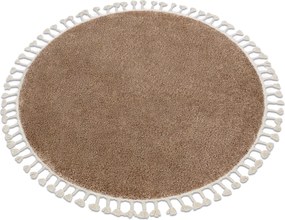 Tapijt BERBER 9000 ROND beige, Berber marokkaanse shaggy