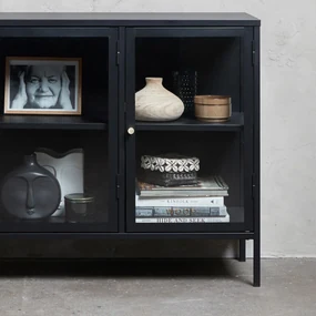 Metalen Dressoir 3 Deuren - 132x40x85cm.