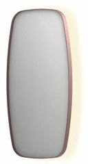 INK SP30 spiegel - 40x4x80cm contour in stalen kader incl indir LED - verwarming - color changing - dimbaar en schakelaar - geborsteld koper 8409744