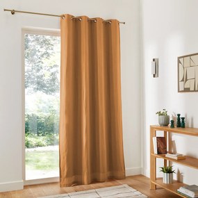 Verduisteringsgordijn in gewassen linnen met oogjes Onega