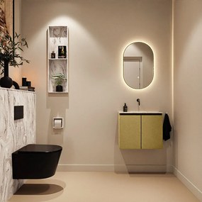 Mondiaz Ture DLux toiletmeubel 60cm oro met wastafel glace midden zonder kraangat