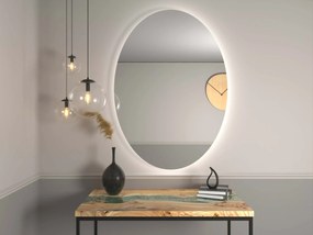 Ovale badkamerspiegel met LED verlichting A12 50x70