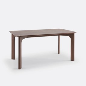 Rechthoekige eettafel, walnootfineer, 6 couverts, SROFI