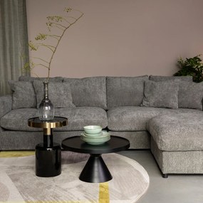 Zuiver Floss Ronde Salontafel Van Aluminium Zwart - 60 X 60cm.