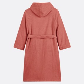 Badjas met kap in fluwelen badstof 450 g/m2, Trizie