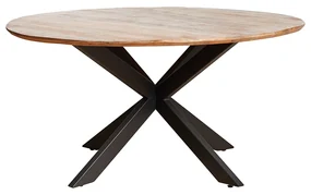 Starfurn Arlington Ronde Eettafel Mangohout 130 Cm