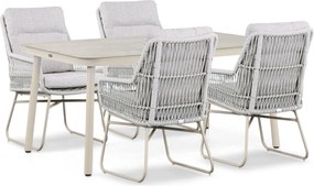 Tuinset 4 personen 160 cm Rope Zand/Beige Lifestyle Garden Furniture Vicente/Tavano