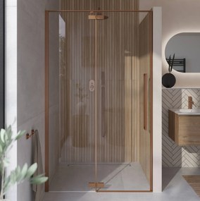 Saqu Trophy nisdraaideur incl. antikalk 120x203cm brushed copper