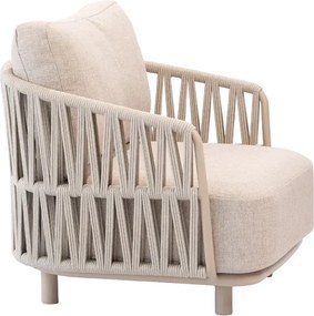 Taste by 4 Seasons Santino loungestoel Latte Loungestoel   beige weerbestendig