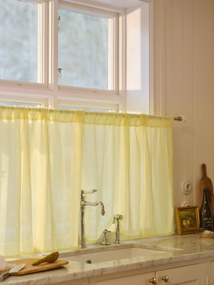 Linnen lichtfilterend gordijn met roedezoom Linn, B 250 cm