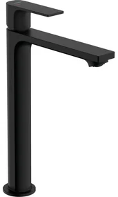 Hansgrohe Rebris E 1-gats highriser wastafelkraan 240 coolstart m. waste mat zwart 72581670