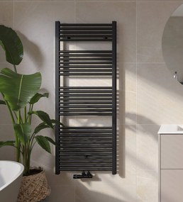 Saqu Fonti handdoekradiator 858W 60x150,6cm mat zwart