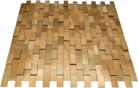Zelfklevende Mozaïektegels Metaal | Steenstrip 3D Goud | 30×29,8 cm | Keuken, Bad &amp; WC