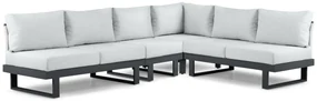 Hoek loungeset 6 personen Aluminium Grijs Lifestyle Garden Furniture Lorenzo
