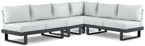 Hoek loungeset 6 personen Aluminium Grijs  Lifestyle Garden Furniture Lorenzo