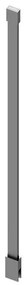 Saniclear Redro stabilisatiestang 100cm voor plafondbevestiging verouderd ijzer - gunmetal
