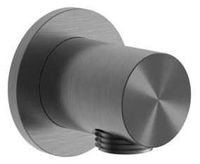 Hotbath Archie wand aansluitbocht gunmetal geborsteld PVD