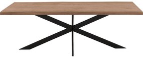 Goossens Eettafel Blade, Boomstamblad 180 x 90 cm 5 cm dik