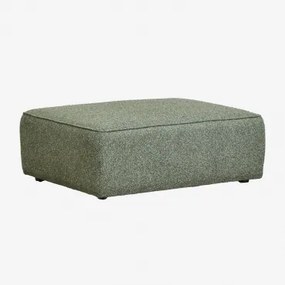 Cardea Gestoffeerde Modulaire Bankpoef Bouclé Groen – Salie - Sklum