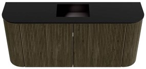 Mondiaz Joya 95cm toiletmeubel ronding links/rechts shadow met wastafel faye midden zonder kraangat urban