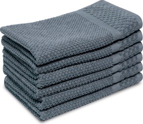 Gastendoek Soft Popcorn Collectie – 6 stuks – 30×50 – ijsblauw