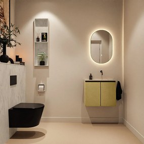 Mondiaz Ture DLux toiletmeubel 60cm oro met wastafel opalo rechts zonder kraangat